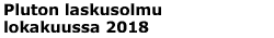 Pluton laskusolmu lokakuussa 2018